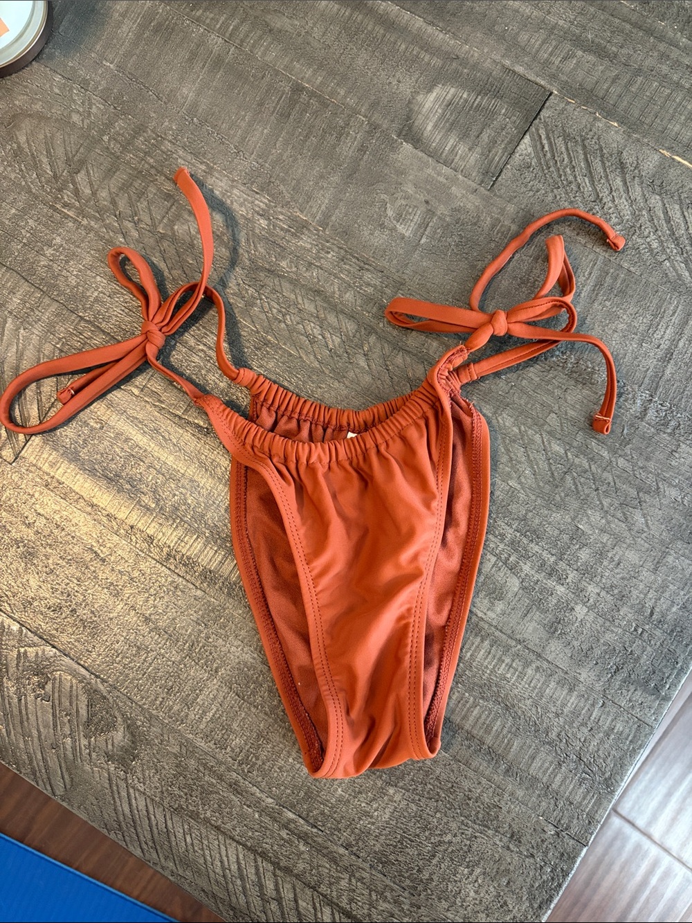 Xhilaration Rust Tie-Side Bikini Bottoms - Burnt Orange
